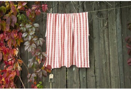 Плед-накидка Stripe Muslin kirmizi червоний 77х82 2000022087780 Плед-накидка Stripe Muslin kirmizi червоний 77х82 2000022087780