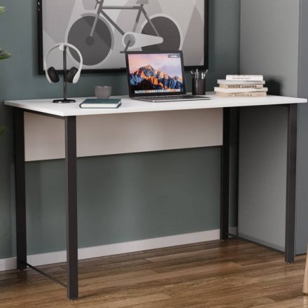Письмовий стіл Ferrum-decor Курт 75x140x60 чорний ДСП Біле 16мм (FRD-102030) Письмовий стіл Ferrum-decor Курт 75x140x60 чорний ДСП Біле 16мм (FRD-102030)