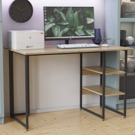 Письмовий стіл Ferrum-decor Кевін 75x100x60 чорний ДСП Дуб Сонома 16мм (FRD-103792) Письмовий стіл Ferrum-decor Кевін 75x100x60 чорний ДСП Дуб Сонома 16мм (FRD-103792)