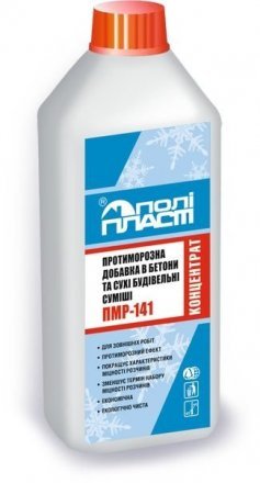 Протиморозна добавка до бетонів та сухих будівельних сумішей ПМР-141 концентрат 1 л