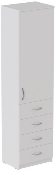 Пенал Анжело Ferrum-decor на 3 полиці з дверима та 4 ящиками 1900x500x380 ДСП Біле 16 мм (FRD-104965) Пенал Анжело Ferrum-decor на 3 полиці з дверима та 4 ящиками 1900x500x380 ДСП Біле 16 мм (FRD-104965)