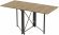 Стіл-книга трансформер Оріон 2 Ferrum-decor 750x1520x730 Чорний метал ДСП Дуб Артизан 16 мм (FRD-104588)