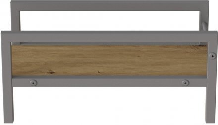 Підставка для системного блоку Ferrum-decor Нікі 21x24x45 Сірий ДСП Дуб Артизан 16мм (FRD-105303)