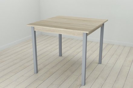 Стіл кухонний Ferrum-decor Дієго 75x80x80 Сірий ДСП Сонома 16мм (FRD-106306) Стіл кухонний Ferrum-decor Дієго 75x80x80 Сірий ДСП Сонома 16мм (FRD-106306)