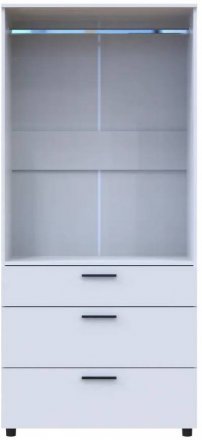 Шафа для одягу Doros Торн Білий 2 ДСП/3Ш (штанга) 90х51.6х200 (DRS-012021) Шафа для одягу Doros Торн Білий 2 ДСП/3Ш (штанга) 90х51.6х200 (DRS-012021)