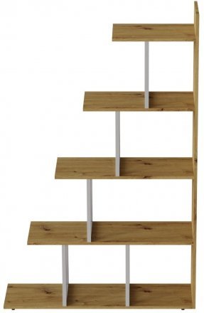 Етажерка Ferrum-decor Стелла 1600x1020x300 Білий метал ДСП Дуб Артізан (FRD-105489) Етажерка Ferrum-decor Стелла 1600x1020x300 Білий метал ДСП Дуб Артізан (FRD-105489)