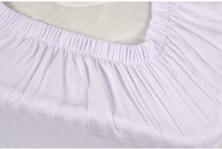 Простирадло Готель сатин страйп 1х1 білий Туреччина 100х200х25 на гумці svt-2000022296021 Простирадло Готель сатин страйп 1х1 білий Туреччина 100х200х25 на гумці svt-2000022296021