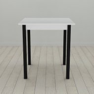 Стіл кухонний Ferrum-decor Дієго 75x80x80 Чорний ДСП Біле 16мм (FRD-106308) Стіл кухонний Ferrum-decor Дієго 75x80x80 Чорний ДСП Біле 16мм (FRD-106308)
