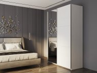 Шафа-купе двохдверна Doros G-Caiser 160х60х240 см Білий/Дзеркало (DRS-011011) Шафа-купе двохдверна Doros G-Caiser 160х60х240 см Білий/Дзеркало (DRS-011011)