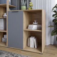 Тумба однодверна LION Краш 82x43x86 см Дуб аппалачі/Антрацит (LION-044120) Тумба однодверна LION Краш 82x43x86 см Дуб аппалачі/Антрацит (LION-044120)