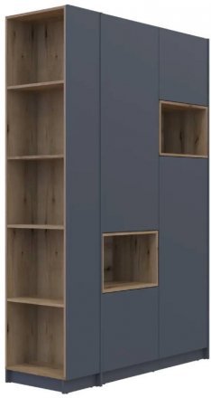 Етажерка до шафи Doros Дейл Графіт/Дуб Евок 52х28х220 DRS-011732 (41516119) Етажерка до шафи Doros Дейл Графіт/Дуб Евок 52х28х220 DRS-011732 (41516119)