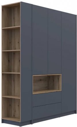 Етажерка до шафи Doros Дейл Графіт/Дуб Евок 52х28х220 DRS-011732 (41516119) Етажерка до шафи Doros Дейл Графіт/Дуб Евок 52х28х220 DRS-011732 (41516119)