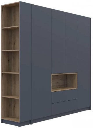 Етажерка до шафи Doros Дейл Графіт/Дуб Евок 52х28х220 DRS-011732 (41516119) Етажерка до шафи Doros Дейл Графіт/Дуб Евок 52х28х220 DRS-011732 (41516119)