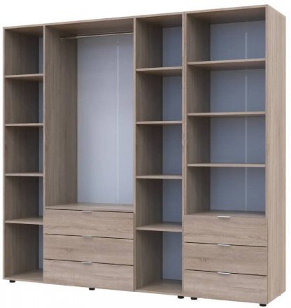 Шафа для одягу Doros Гелар Дуб сонома 4ДСП з пеналом 215х49.5х203.4 (DRS-011929) Шафа для одягу Doros Гелар Дуб сонома 4ДСП з пеналом 215х49.5х203.4 (DRS-011929)