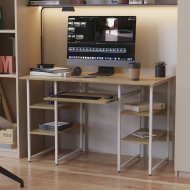Письмовий стіл Ferrum-decor Тім 75x120x60 білий ДСП Дуб Сонома 16мм (FRD-102296) Письмовий стіл Ferrum-decor Тім 75x120x60 білий ДСП Дуб Сонома 16мм (FRD-102296)