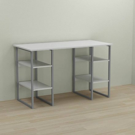 Письмовий стіл Ferrum-decor Карен 75x120x70 сірий ДСП Біле 16мм (FRD-102438)