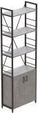 Етажерка 4/60 Ferrum-decor Серії Конект із тумбою 179x60x28 Чорний ДСП Бетон (FRD-104490)