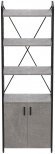 Етажерка 4/60 Ferrum-decor Серії Конект із тумбою 179x60x28 Чорний ДСП Бетон (FRD-104490)