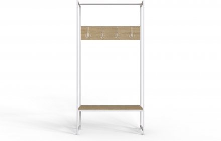 Вішалка модульна підлогова Ferrum-decor Треліс 12 180x90x38 білий ДСП Дуб Сонома 16мм (FRD-104316) Вішалка модульна підлогова Ferrum-decor Треліс 12 180x90x38 білий ДСП Дуб Сонома 16мм (FRD-104316)