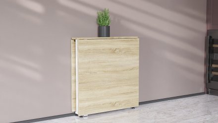 Стіл-книга трансформер Оріон 2 Ferrum-decor 750x1520x730 Білий метал ДСП Дуб Сонома 16 мм (FRD-104593) Стіл-книга трансформер Оріон 2 Ferrum-decor 750x1520x730 Білий метал ДСП Дуб Сонома 16 мм (FRD-104593)