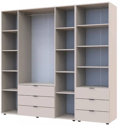 Шафа для одягу Doros Гелар Кашемір 4ДСП з пеналом 215х49.5х203.4 (DRS-011930) Шафа для одягу Doros Гелар Кашемір 4ДСП з пеналом 215х49.5х203.4 (DRS-011930)