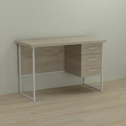 Письмовий стіл Ferrum-decor Гаррі 76x140x70 білий ДСП Дуб Сонома 32мм (FRD-101017) Письмовий стіл Ferrum-decor Гаррі 76x140x70 білий ДСП Дуб Сонома 32мм (FRD-101017)