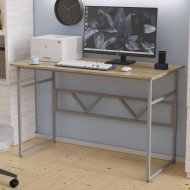 Письмовий стіл Ferrum-decor Райан 75x140x70 сірий ДСП Дуб Сонома 16мм (FRD-101642) Письмовий стіл Ferrum-decor Райан 75x140x70 сірий ДСП Дуб Сонома 16мм (FRD-101642)