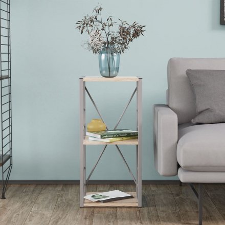 Етажерка 3/34 Ferrum-decor Серії Конект 73x34x28 сірий ДСП Дуб Сан-Марино 16мм (FRD-104302) Етажерка 3/34 Ferrum-decor Серії Конект 73x34x28 сірий ДСП Дуб Сан-Марино 16мм (FRD-104302)