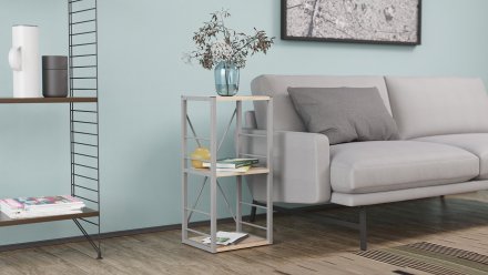 Етажерка 3/34 Ferrum-decor Серії Конект 73x34x28 сірий ДСП Дуб Сан-Марино 16мм (FRD-104302) Етажерка 3/34 Ferrum-decor Серії Конект 73x34x28 сірий ДСП Дуб Сан-Марино 16мм (FRD-104302)