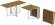Стіл-книга трансформер Оріон 2 Ferrum-decor 750x1520x730 Білий метал ДСП Дуб Артизан 16 мм (FRD-104595)
