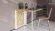 Стіл-книга трансформер Оріон 2 Ferrum-decor 750x1520x730 Білий метал ДСП Дуб Артизан 16 мм (FRD-104595)