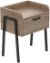Тумба модульна Ferrum-decor Бетті 540x450x320 метал Чорний ДСП Дуб Сан-Марино 16 мм (FRD-105508)