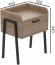 Тумба модульна Ferrum-decor Бетті 540x450x320 метал Чорний ДСП Дуб Сан-Марино 16 мм (FRD-105508)
