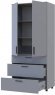 Шафа для одягу Doros Торн Сірий 2 ДСП/3Ш (полиці) 90х51.6х200 (DRS-012024)