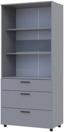 Шафа для одягу Doros Торн Сірий 2 ДСП/3Ш (полиці) 90х51.6х200 (DRS-012024) Шафа для одягу Doros Торн Сірий 2 ДСП/3Ш (полиці) 90х51.6х200 (DRS-012024)