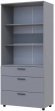 Шафа для одягу Doros Торн Сірий 2 ДСП/3Ш (полиці) 90х51.6х200 (DRS-012024)