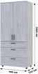 Шафа для одягу Doros Торн Сірий 2 ДСП/3Ш (полиці) 90х51.6х200 (DRS-012024)