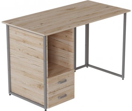 Комп'ютерний стіл Ferrum-decor Отто 75x120x70 сірий ДСП Дуб Сан-Марино 32мм (FRD-101519)