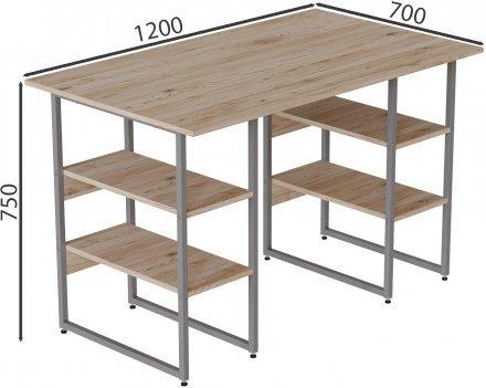 Комп'ютерний стіл Ferrum-decor Карен 75x120x70 сірий ДСП Дуб Сан-Марино 16мм (FRD-102441) Комп'ютерний стіл Ferrum-decor Карен 75x120x70 сірий ДСП Дуб Сан-Марино 16мм (FRD-102441)
