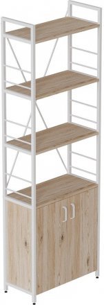 Етажерка 4/60 Ferrum-decor Серії Конект із тумбою 179x60x28 Білий ДСП Сан-Марино (FRD-104492)
