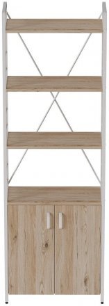 Етажерка 4/60 Ferrum-decor Серії Конект із тумбою 179x60x28 Білий ДСП Сан-Марино (FRD-104492)