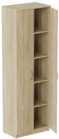 Шафа Анжело Ferrum-decor на 5 полиць 2 двері 1900x600x380 ДСП Дуб Сонома 16 мм (FRD-104980) Шафа Анжело Ferrum-decor на 5 полиць 2 двері 1900x600x380 ДСП Дуб Сонома 16 мм (FRD-104980)