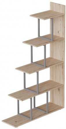 Етажерка Ferrum-decor Стелла 1600x1020x300 Сірий метал ДСП Дуб Сан-Марино (FRD-105492) Етажерка Ferrum-decor Стелла 1600x1020x300 Сірий метал ДСП Дуб Сан-Марино (FRD-105492)