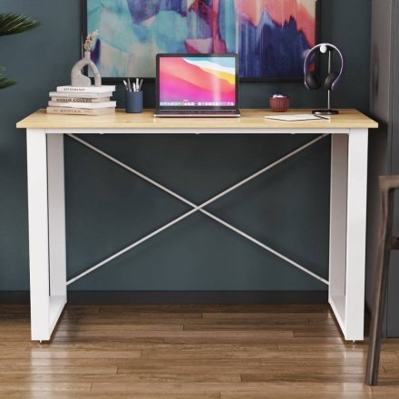 Письмовий стіл Ferrum-decor Драйв 750x1400x700 Білий метал ДСП Дуб Артизан 16 мм (FRD-103211) Письмовий стіл Ferrum-decor Драйв 750x1400x700 Білий метал ДСП Дуб Артизан 16 мм (FRD-103211)