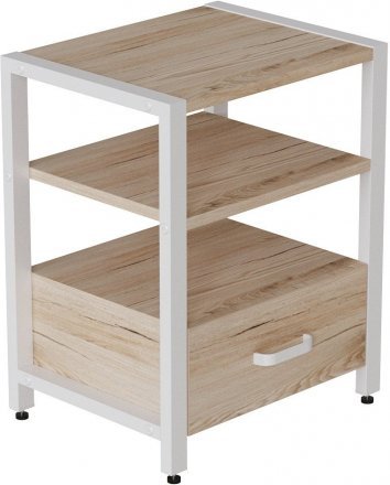 Тумба універсальна Ferrum-decor Вів'єн 1/1 50x41x40 білий ДСП Дуб Сан-Марино 16мм (FRD-104146) Тумба універсальна Ferrum-decor Вів'єн 1/1 50x41x40 білий ДСП Дуб Сан-Марино 16мм (FRD-104146)