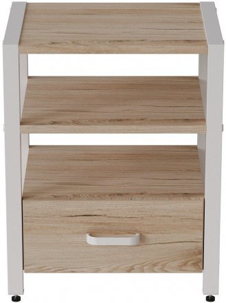 Тумба універсальна Ferrum-decor Вів'єн 1/1 50x41x40 білий ДСП Дуб Сан-Марино 16мм (FRD-104146) Тумба універсальна Ferrum-decor Вів'єн 1/1 50x41x40 білий ДСП Дуб Сан-Марино 16мм (FRD-104146)