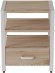 Тумба універсальна Ferrum-decor Вів'єн 1/1 50x41x40 білий ДСП Дуб Сан-Марино 16мм (FRD-104146)