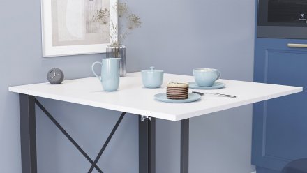 Стіл-книга трансформер Оріон 1 Ferrum-decor 750x810x730 Чорний метал ДСП Біле 16 мм (FRD-104597) Стіл-книга трансформер Оріон 1 Ferrum-decor 750x810x730 Чорний метал ДСП Біле 16 мм (FRD-104597)