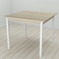 Стіл кухонний Ferrum-decor Дієго 75x90x90 Білий ДСП Сонома 16мм (FRD-106312)