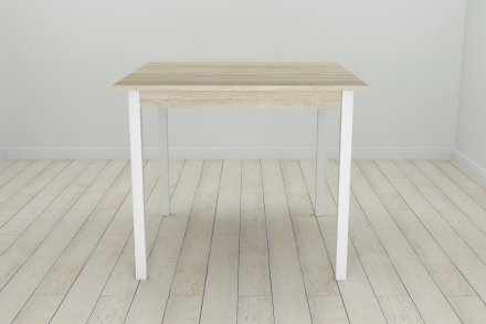 Стіл кухонний Ferrum-decor Дієго 75x90x90 Білий ДСП Сонома 16мм (FRD-106312) Стіл кухонний Ferrum-decor Дієго 75x90x90 Білий ДСП Сонома 16мм (FRD-106312)